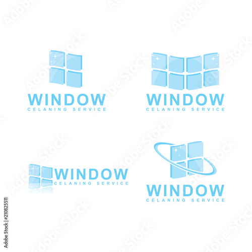 window cleaning service logo design