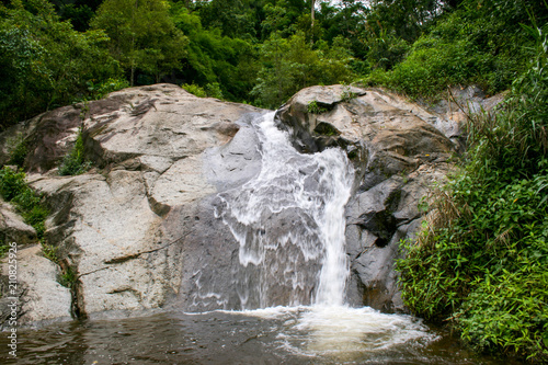 Beautiful waterfalls and rocks in northern Thailand.