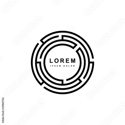 gold maze symbol