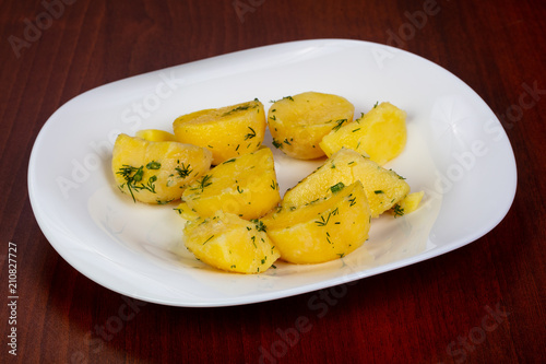 Fototapeta Naklejka Na Ścianę i Meble -  Boiled young potato
