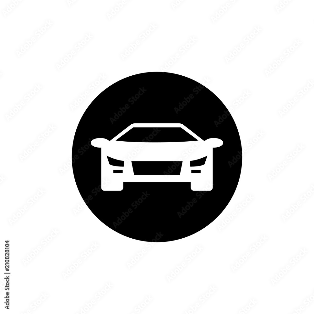 silhouette car icon