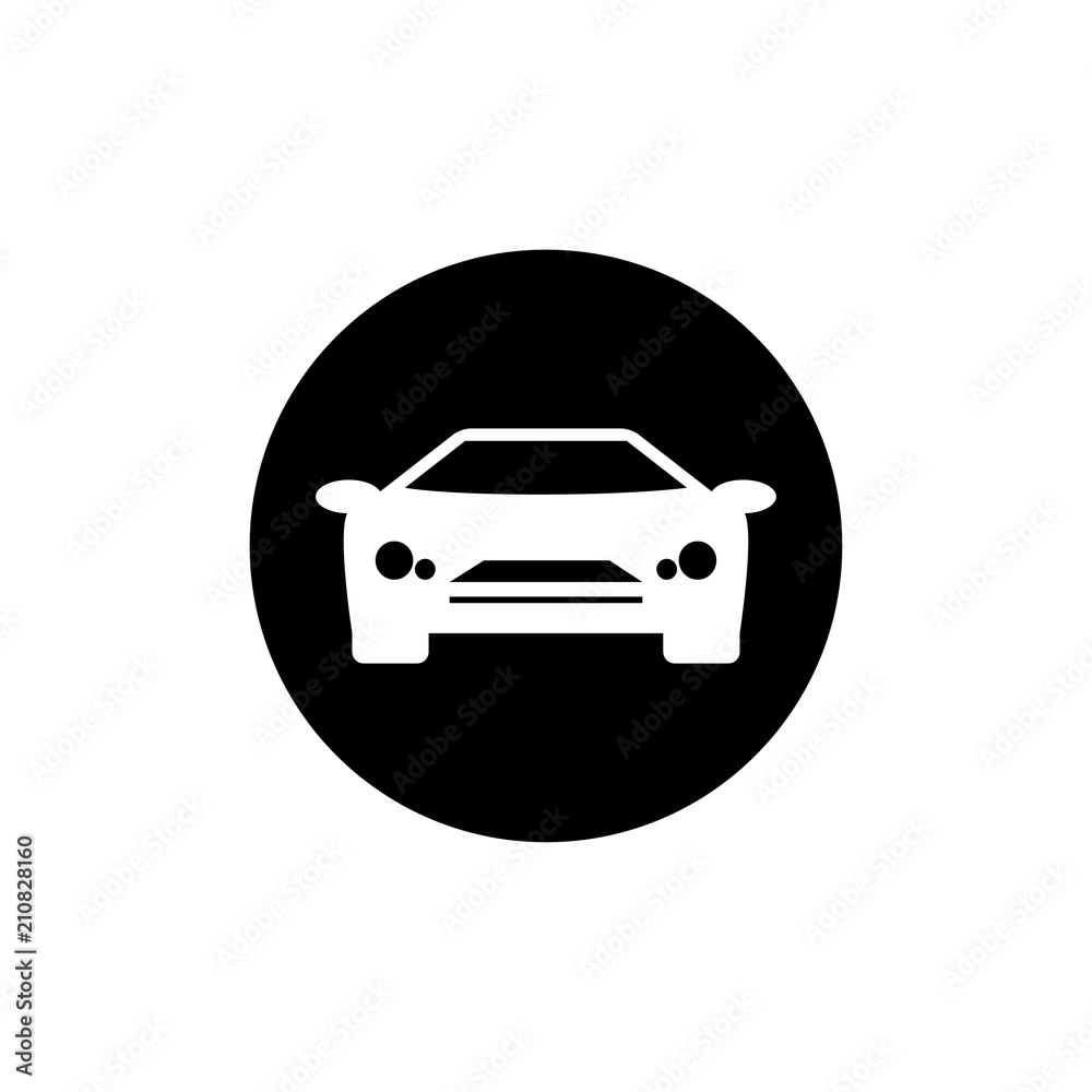 silhouette car icon