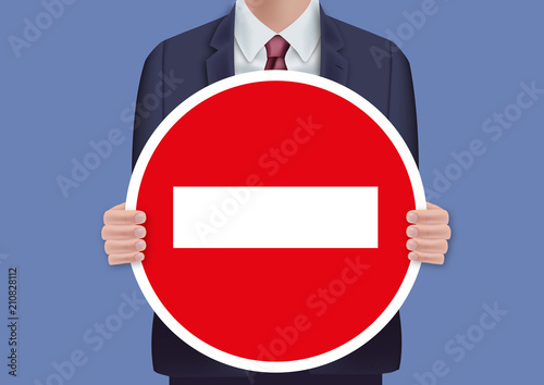 sens interdit - panneau - message - présentation - interdit - interdiction - signalisation - pancarte