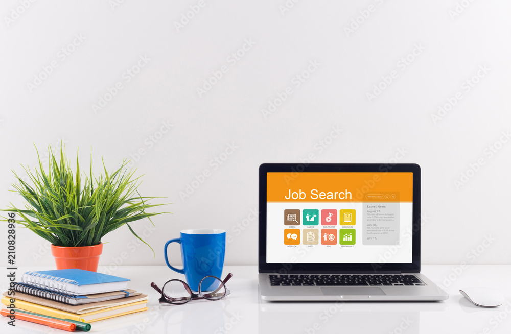 Business desk concept - Job Search Business desk concept - Job Search