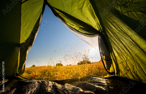 tent views on holiday photo