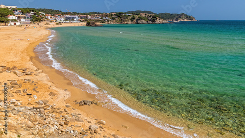 Beautiful bay in Costa Brava  village La Fosca in Spain