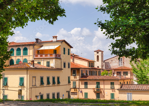 Lucca cityscape from  old town walls Tuscany Italy © Dmitry Naumov