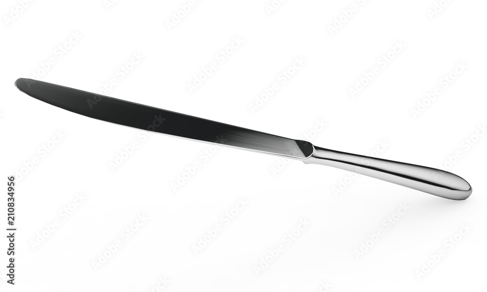 3d render knife on a white background 3d render knife on a white background