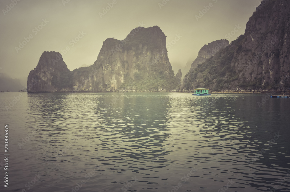 Misty Halong bay, Vietnam