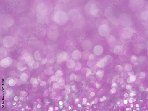Violet abstract glitter background with bokeh. lights blurry soft pink for the romance background, light bokeh holiday party background for Christmas and New Year Eve background