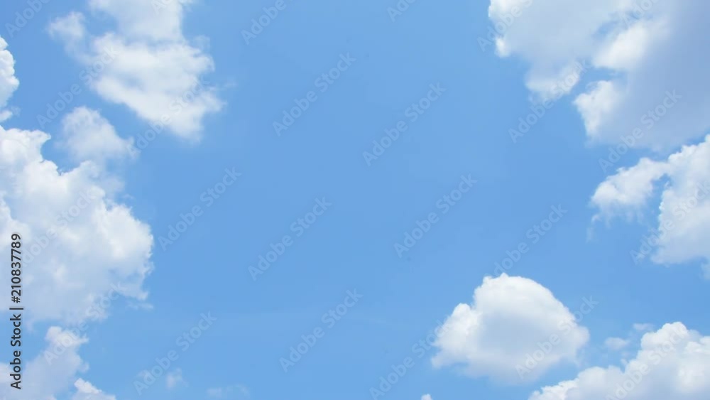 Blue sky and White cloud. clear blue sky with plain white cloud