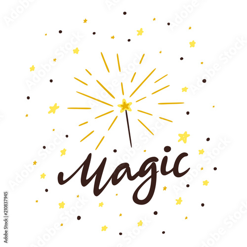 Magic Wand with Lettering