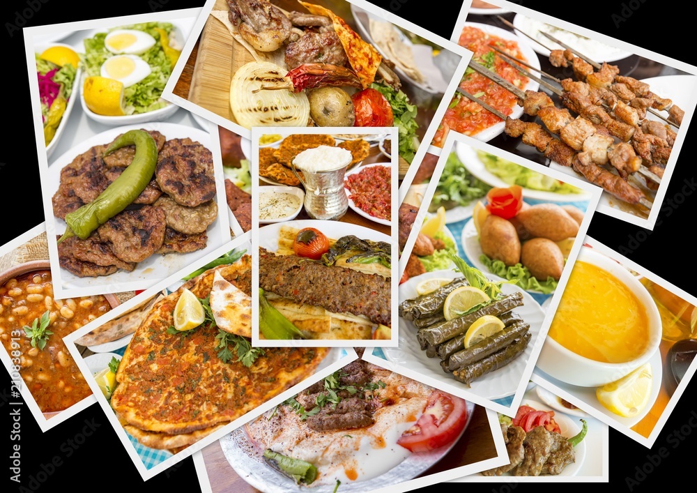 Turkish foods collage Turkish foods collage