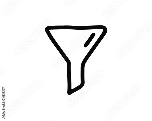 filter icon design illustration,hand drawn style design, designed for web and app