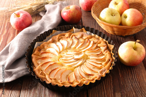 homemade apple pie photo