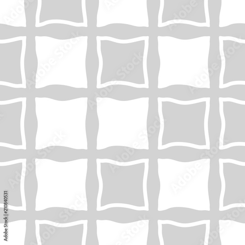 Geometric seamless pattern. Square with uneven edges