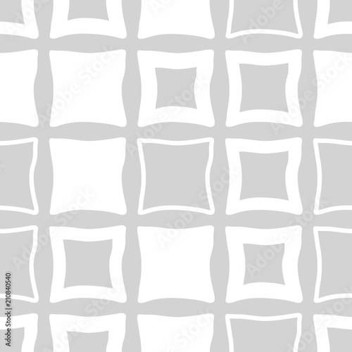 Geometric seamless pattern. Square with uneven edges