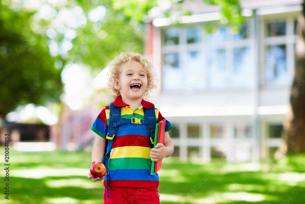Child going back to school, year start Child going back to school, year start