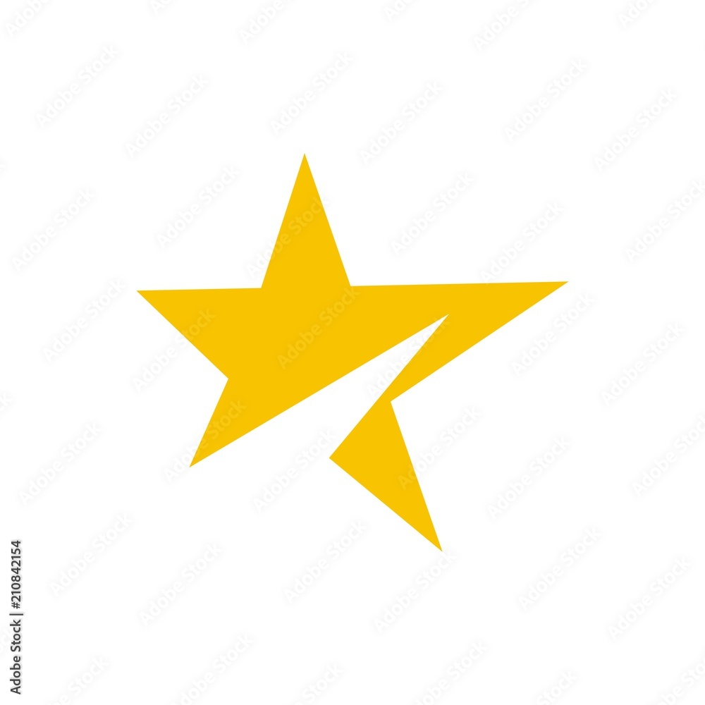 Obraz premium Star logo design template vector illustration