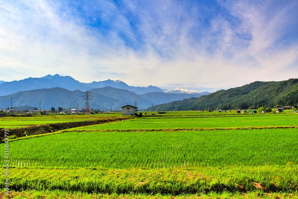 長野県安曇野の風景