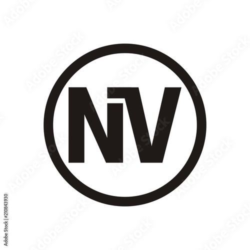 Free Download NV logo letter design template vector illustration - GFXLoad