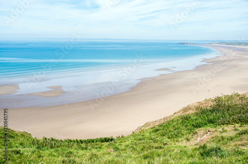 rhossili bay, summer photo
