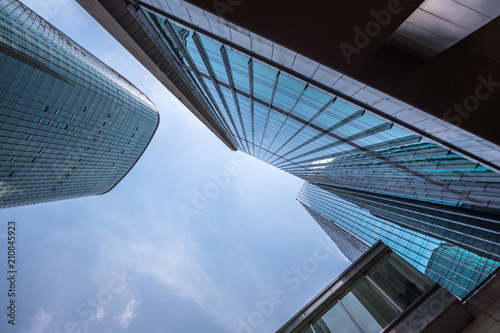 Canvas Print modern office building in shanghai china