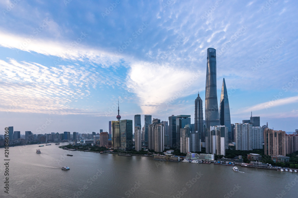 panoramic city skyline in shanghai china panoramic city skyline in shanghai china