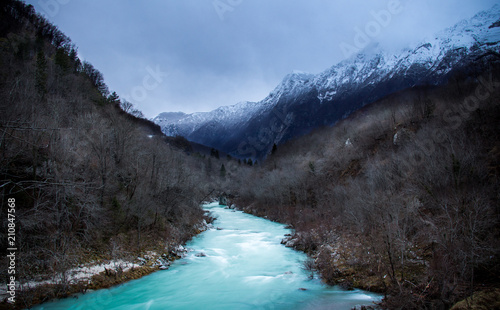 Beautiful Soča river in the winter pt. 2