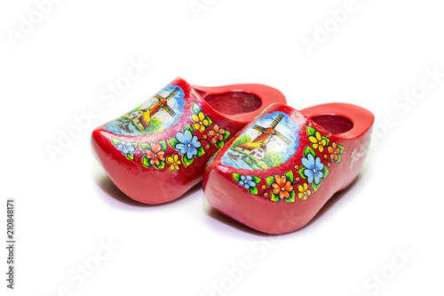 Clogs on white background