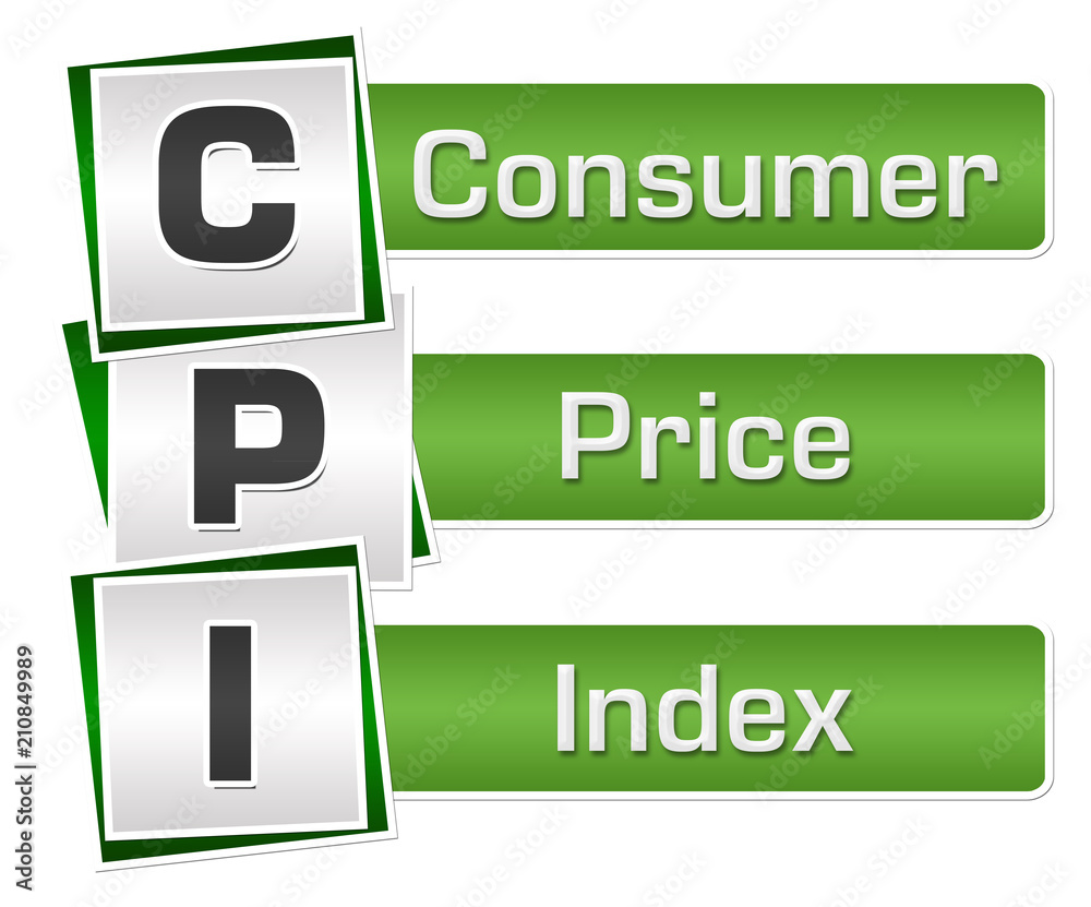CPI - Consumer Price Index Green Grey Squares Vertical CPI - Consumer Price Index Green Grey Squares Vertical