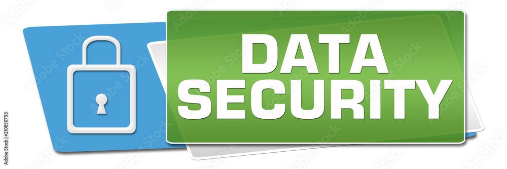 Data Security Green Blue Rounded Horizontal Data Security Green Blue Rounded Horizontal