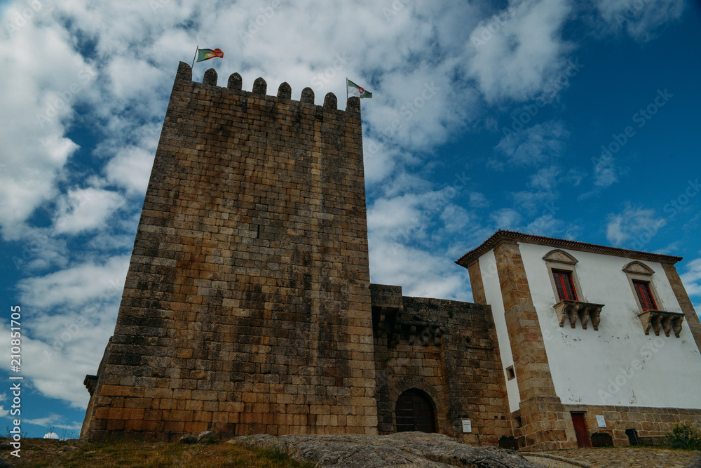 Belmonte Castle, Belmonte, Portugal, birthplace of 16th-century Portuguese explorer of New World, Pedro Alvares Cabral