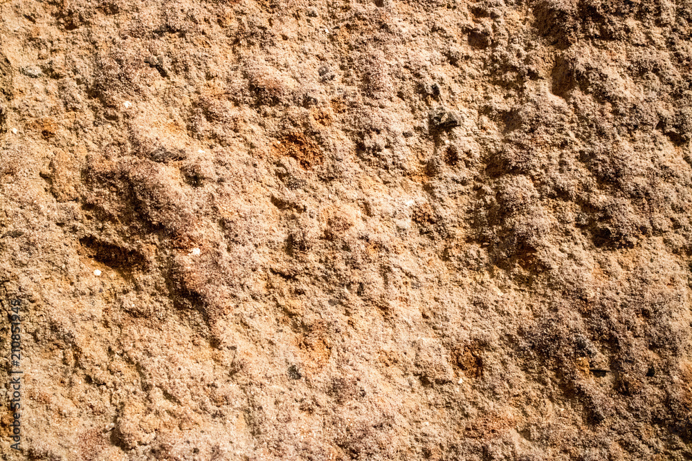 An ancient wall of brown color An ancient wall of brown color