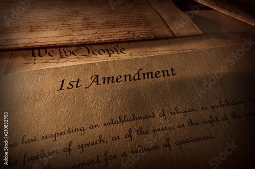 First Amendment text photo