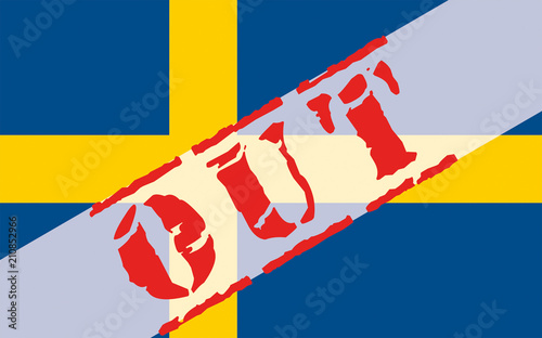 Sweden Flag Banner Soccer out 