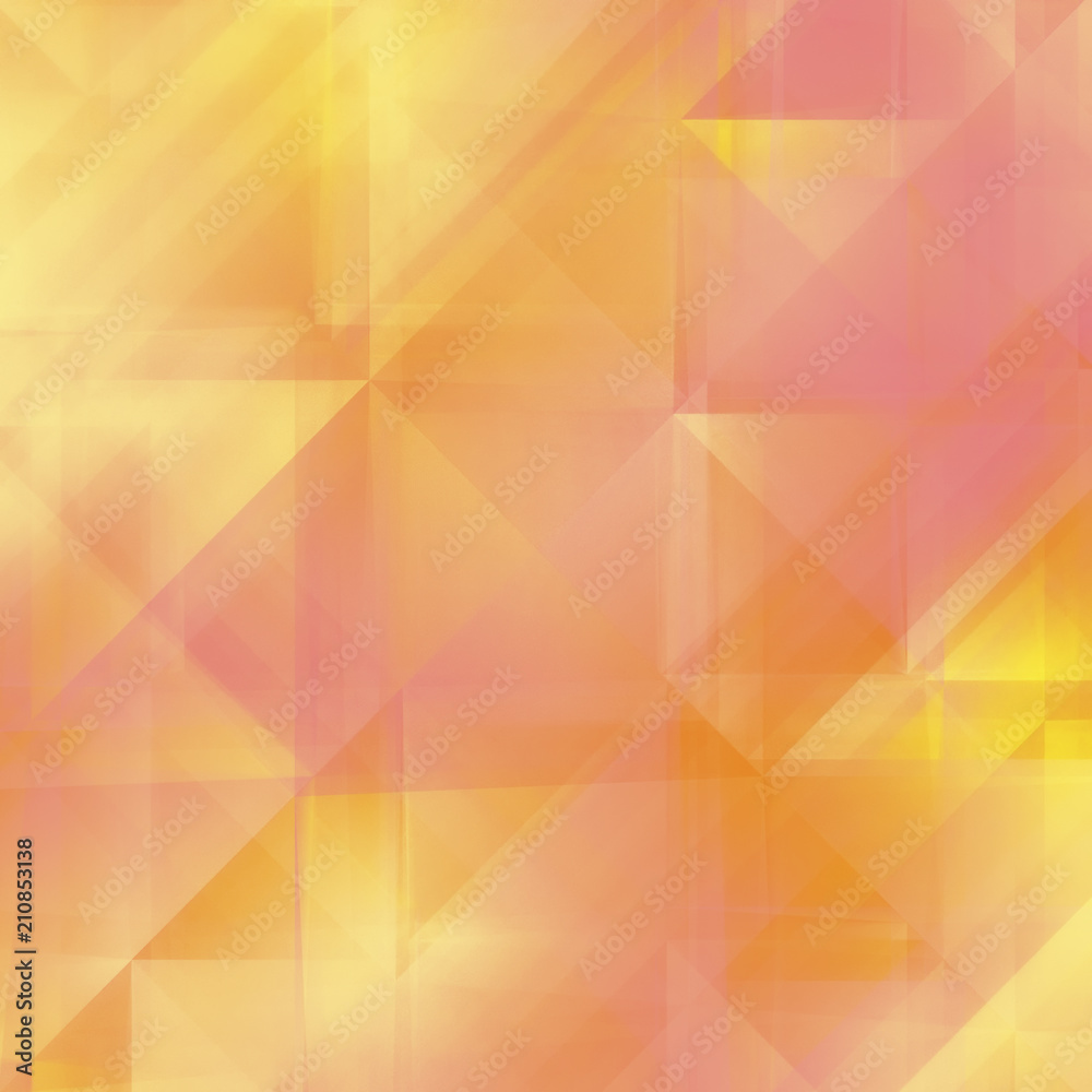 Abstract Soft Yellow-Pink Geometric Background