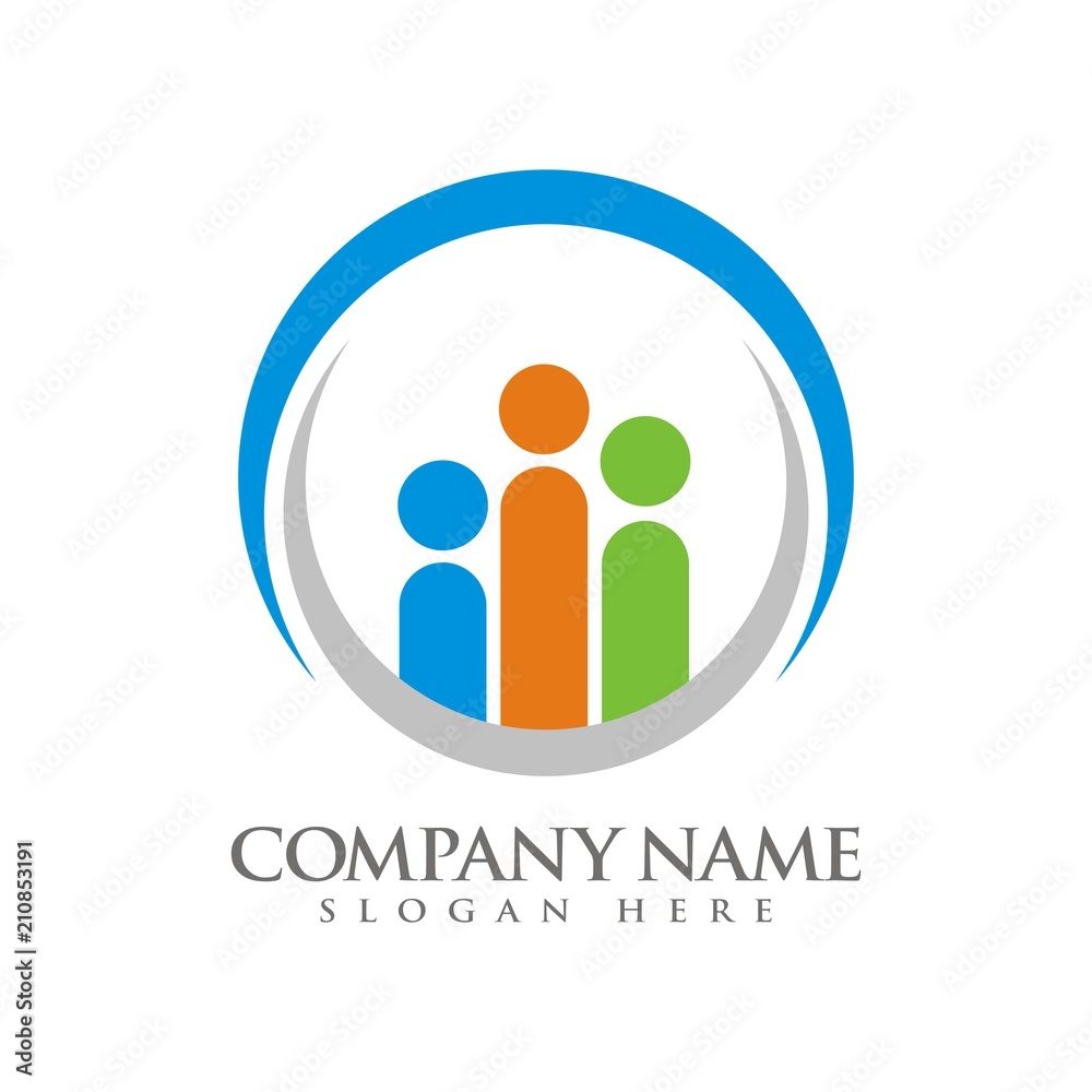 Human figure logo design template vector illustration Human figure logo design template vector illustration