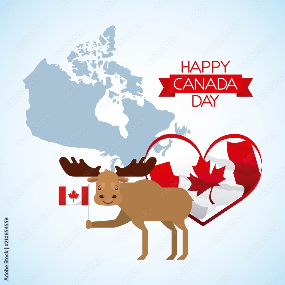 Fototapeta premium canada day card
