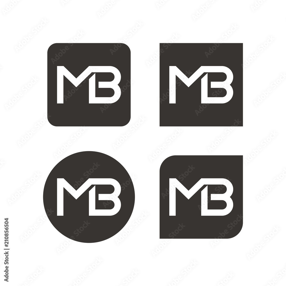 MB logo initial letter design template vector illustration MB logo initial letter design template vector illustration
