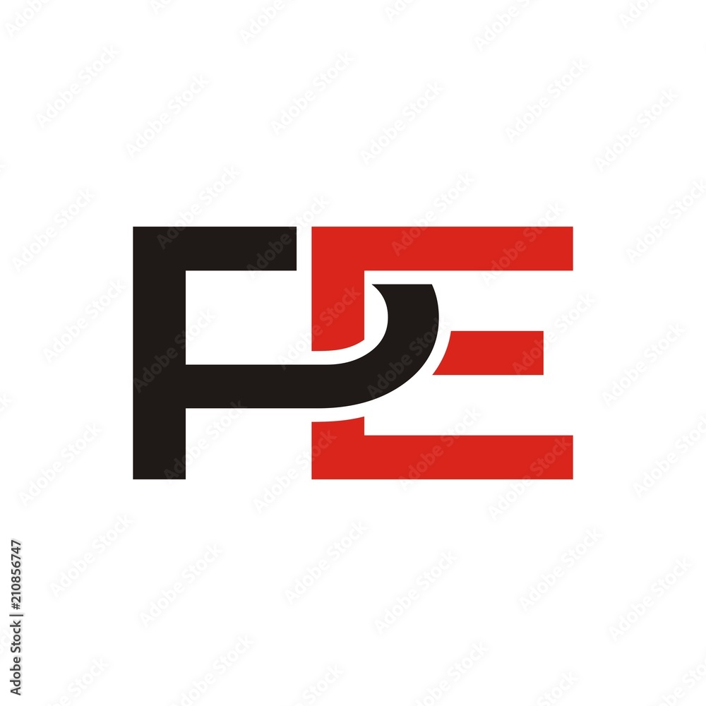 PE logo initial letter design template vector illustration PE logo initial letter design template vector illustration