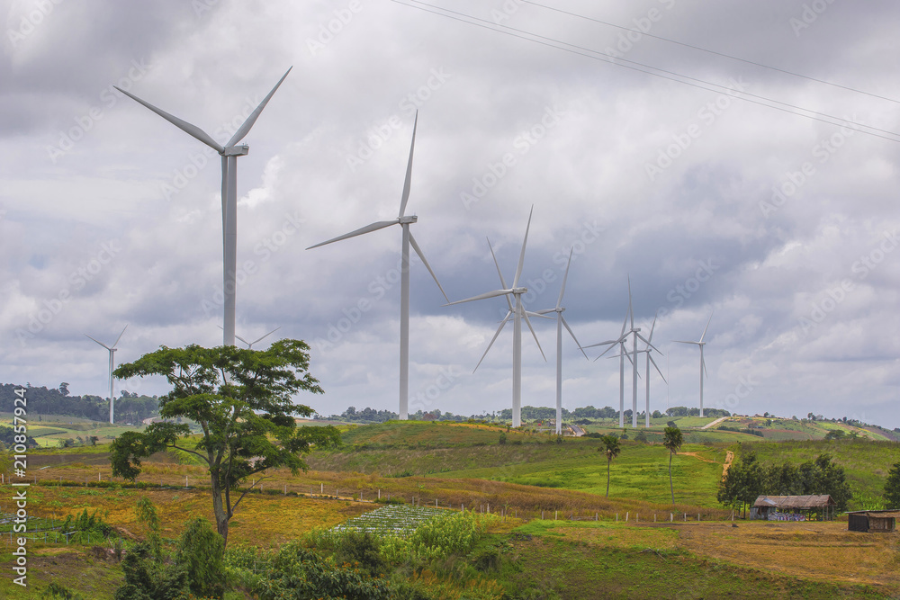 Clean energy with wind turbine Clean energy with wind turbine