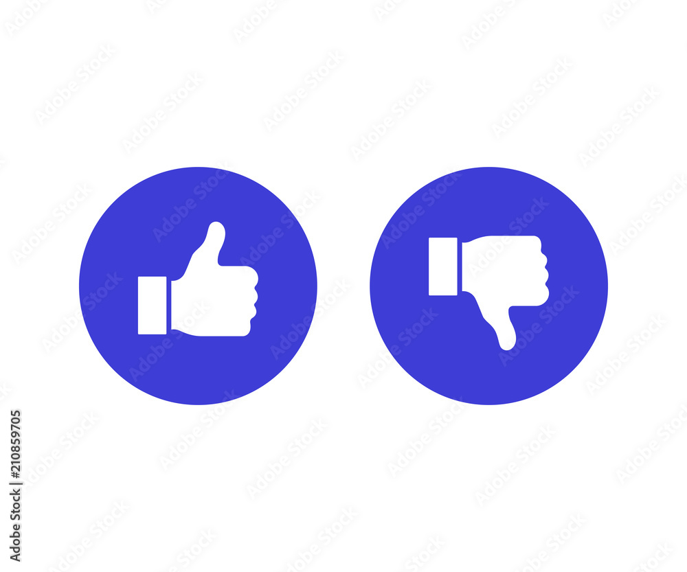 Like and Dislike Vector Flat Icons on White Background. Design Elements for SMM, CEO, APP, UI, UX, Marketing, Business, Advertisement, Digital Network. Modern vector illustration Like and Dislike Vector Flat Icons on White Background. Design Elements for SMM, CEO, APP, UI, UX, Marketing, Business, Advertisement, Digital Network. Modern vector illustration