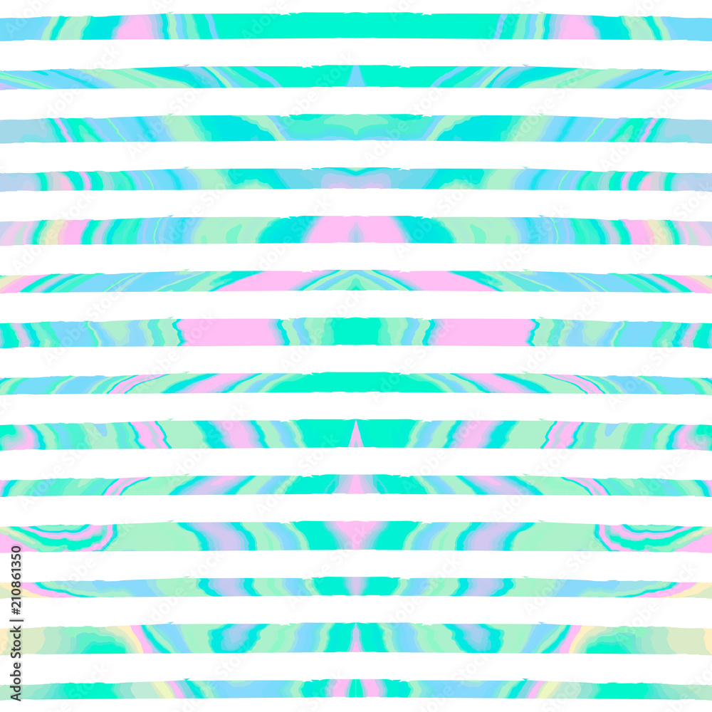 Seamless wave pattern, linear design on white background. Summer