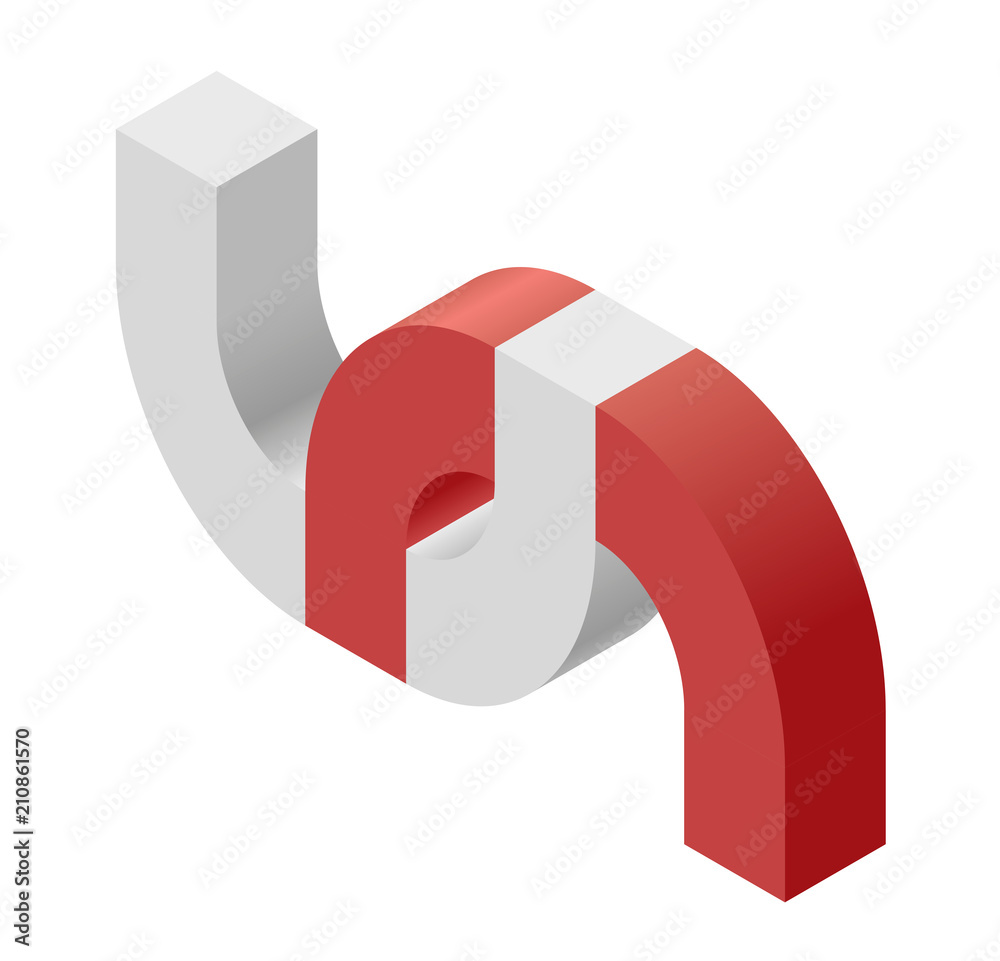 Abstract curved vector shape reminiscent of technological development, nanotechnology component. Isometric brand of scientific institution, research center, laboratories, spatial paradox Abstract curved vector shape reminiscent of technological development, nanotechnology component. Isometric brand of scientific institution, research center, laboratories, spatial paradox