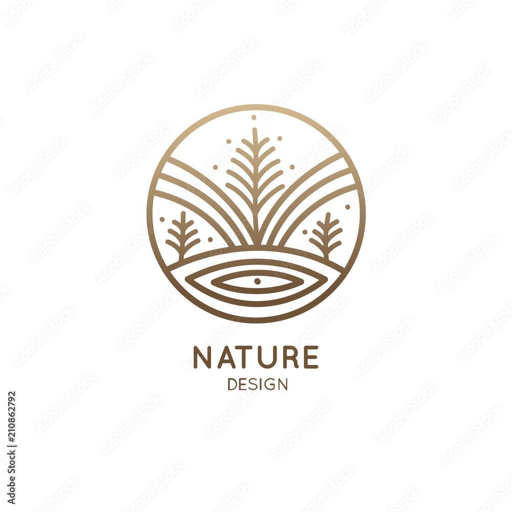 Nature linear logo Nature linear logo