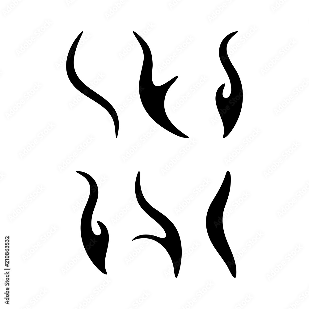 cartoon fire sparks silhouette set design isolated on white cartoon fire sparks silhouette set design isolated on white
