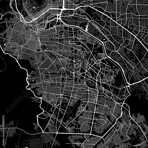 Area map of Juárez, Mexico