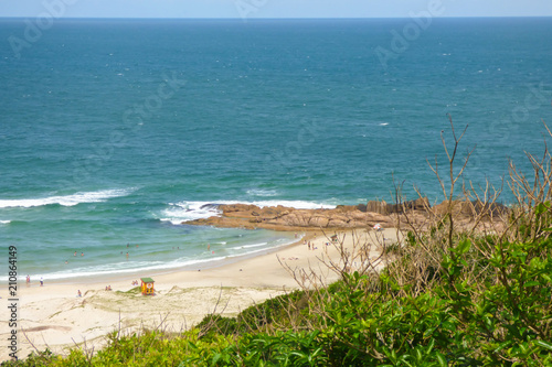 A view of Prainha beach at Guarda do Embau in Santa Catarina  Brazil