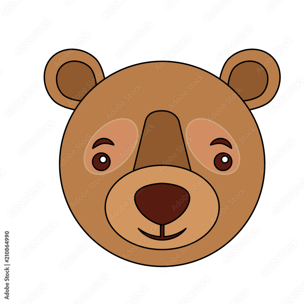cute head portrait bear grizzly cute head portrait bear grizzly